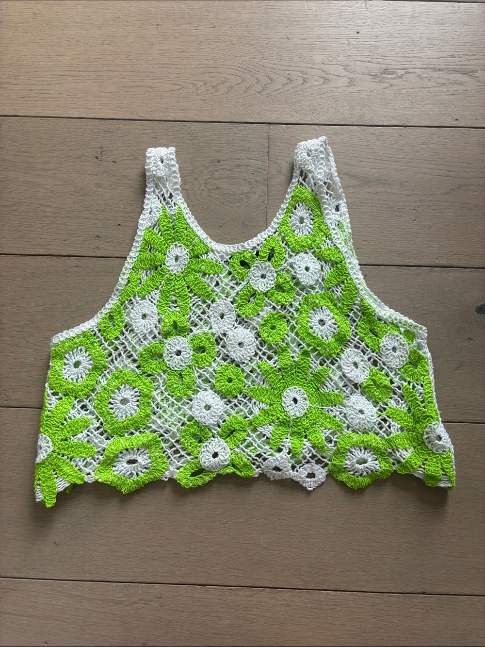 Cropped crochet top